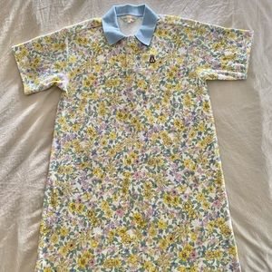 Teddy Fresh Terry Cloth Polo Floral Dress